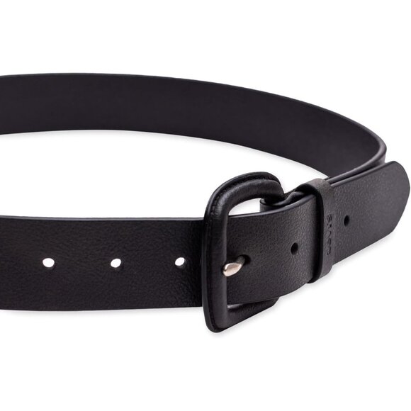 Women's Black Imported Casual Wrapped Buckle Leather Belt For Jeans Dresses - Picture 3 of 7